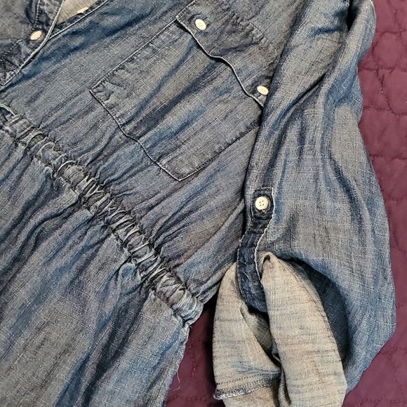 Gap- Used once, denim maternity dress. - Picture 3 of 7